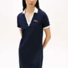 Geborduurde Hilfiger Script-polojurk Geborduurde Hilfiger Script-polojurk