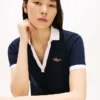Geborduurde Hilfiger Script-polojurk Geborduurde Hilfiger Script-polojurk