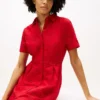 Geborduurde popeline shirtjurk met oogjes Geborduurde popeline shirtjurk met oogjes