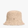 Gehaakte raffia buckethoed Gehaakte raffia buckethoed