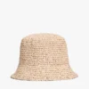 Gehaakte raffia buckethoed Gehaakte raffia buckethoed