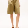 Gepleate popeline short Gepleate popeline short