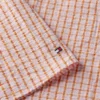 Gerimpelde gingham seersucker midi-jurk Gerimpelde gingham seersucker midi-jurk