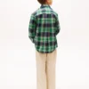 Geruit stretch Oxford-overhemd voor kinderen Geruit stretch Oxford-overhemd voor kinderen