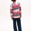 Geruit stretch Oxford-overhemd voor kinderen Geruit stretch Oxford-overhemd voor kinderen