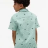 Gestreepte camp-shirt met monogramlogo voor kinderen Gestreepte camp-shirt met monogramlogo voor kinderen