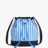 Gestreepte canvas bucketbag voor kinderen