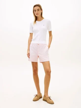 Gestreepte chino-short