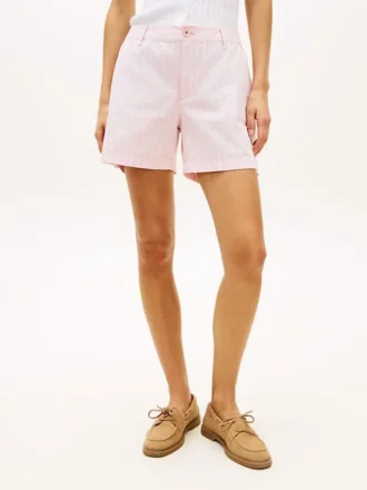 Gestreepte chino-short