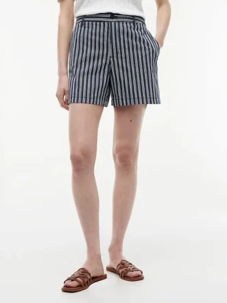 Gestreepte chino-short