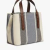 Gestreepte jacquard mini-satcheltas Gestreepte jacquard mini-satcheltas