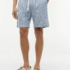 Gestreepte katoen-linnen mix 7″ Shorts Gestreepte katoen-linnen mix 7″ Shorts
