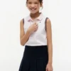 Gestreepte mouwloze stretchpolo voor kinderen Gestreepte mouwloze stretchpolo voor kinderen