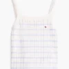 Gestreepte Pointelle-tanktop voor kinderen Gestreepte Pointelle-tanktop voor kinderen