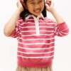 Gestreepte polosweater voor kinderen Gestreepte polosweater voor kinderen