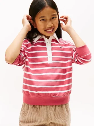 Gestreepte polosweater voor kinderen