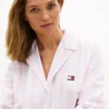 Gestreepte popeline nachthemd Gestreepte popeline nachthemd