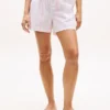 Gestreepte popeline slaapshort Gestreepte popeline slaapshort