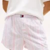 Gestreepte popeline slaapshort Gestreepte popeline slaapshort