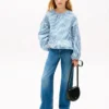 Gestreepte popelineblouse voor kinderen