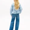 Gestreepte popelineblouse voor kinderen