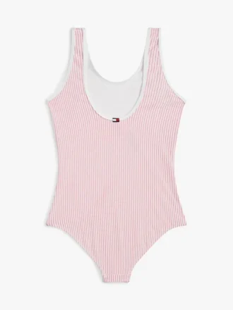Gestreepte seersucker zwemkleding voor kinderen