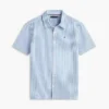 Gestreepte seersuckershirt voor kinderen