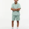 Gestreepte shorts met monogramlogo voor kinderen Gestreepte shorts met monogramlogo voor kinderen