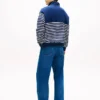 Gestreepte sweater met kwartrits