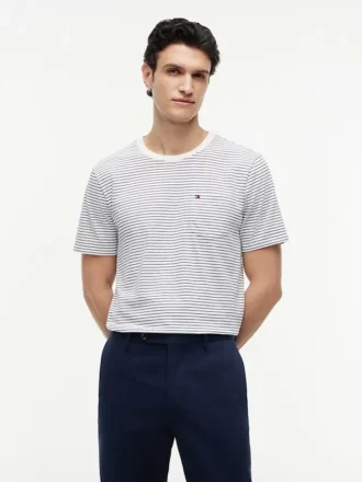 Gestreepte T-shirt met zak