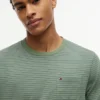 Gestreepte T-shirt met zak Gestreepte T-shirt met zak
