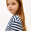Gestreepte T-shirt met zak voor kinderen Gestreepte T-shirt met zak voor kinderen