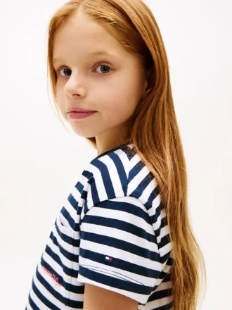 Gestreepte T-shirt met zak voor kinderen