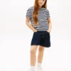Gestreepte T-shirt met zak voor kinderen Gestreepte T-shirt met zak voor kinderen