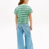 Gestreepte T-shirt met zak voor kinderen Gestreepte T-shirt met zak voor kinderen