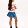 Gestreepte T-shirt met zak voor kinderen Gestreepte T-shirt met zak voor kinderen