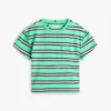 Gestreepte T-shirt met zak voor kinderen Gestreepte T-shirt met zak voor kinderen