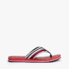 Gestreepte teenslippers Gestreepte teenslippers