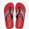 Gestreepte teenslippers Gestreepte teenslippers