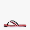 Gestreepte teenslippers Gestreepte teenslippers