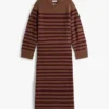 Gestreepte wol-kasjmier sweaterjurk Gestreepte wol-kasjmier sweaterjurk