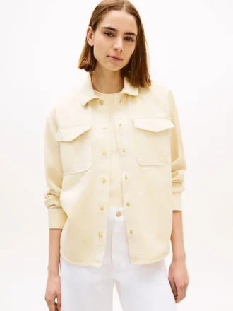 Geverfd denim overhemdjasje
