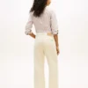 Geverfde high-rise jeans met wijde pijpen Geverfde high-rise jeans met wijde pijpen