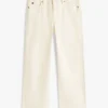 Geverfde high-rise jeans met wijde pijpen Geverfde high-rise jeans met wijde pijpen