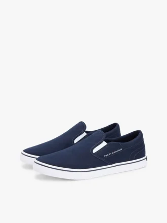 Gevulkaniseerde canvas instapsneaker