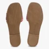 Geweven slippers met monogram en strepen Geweven slippers met monogram en strepen