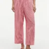 Gingham-broek van linnenmix Gingham-broek van linnenmix