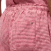 Gingham-broek van linnenmix Gingham-broek van linnenmix