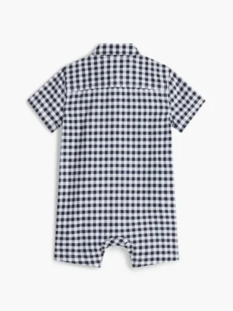 Gingham-overall voor baby’s