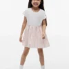 Gingham Seersucker-combinatiejurk voor kinderen